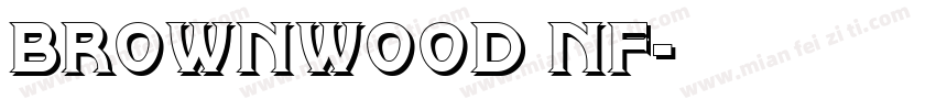 Brownwood NF字体转换